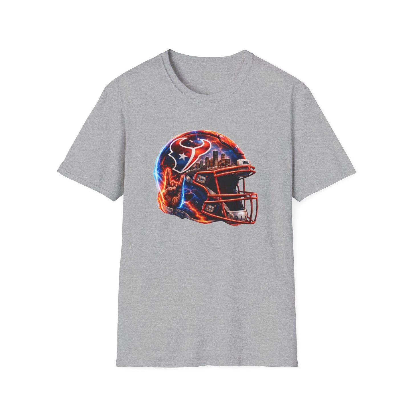 TEXANS INSPIRED HELMET - Unisex Soft Style T-Shirt