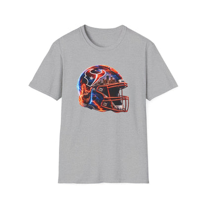 TEXANS INSPIRED HELMET - Unisex Soft Style T-Shirt