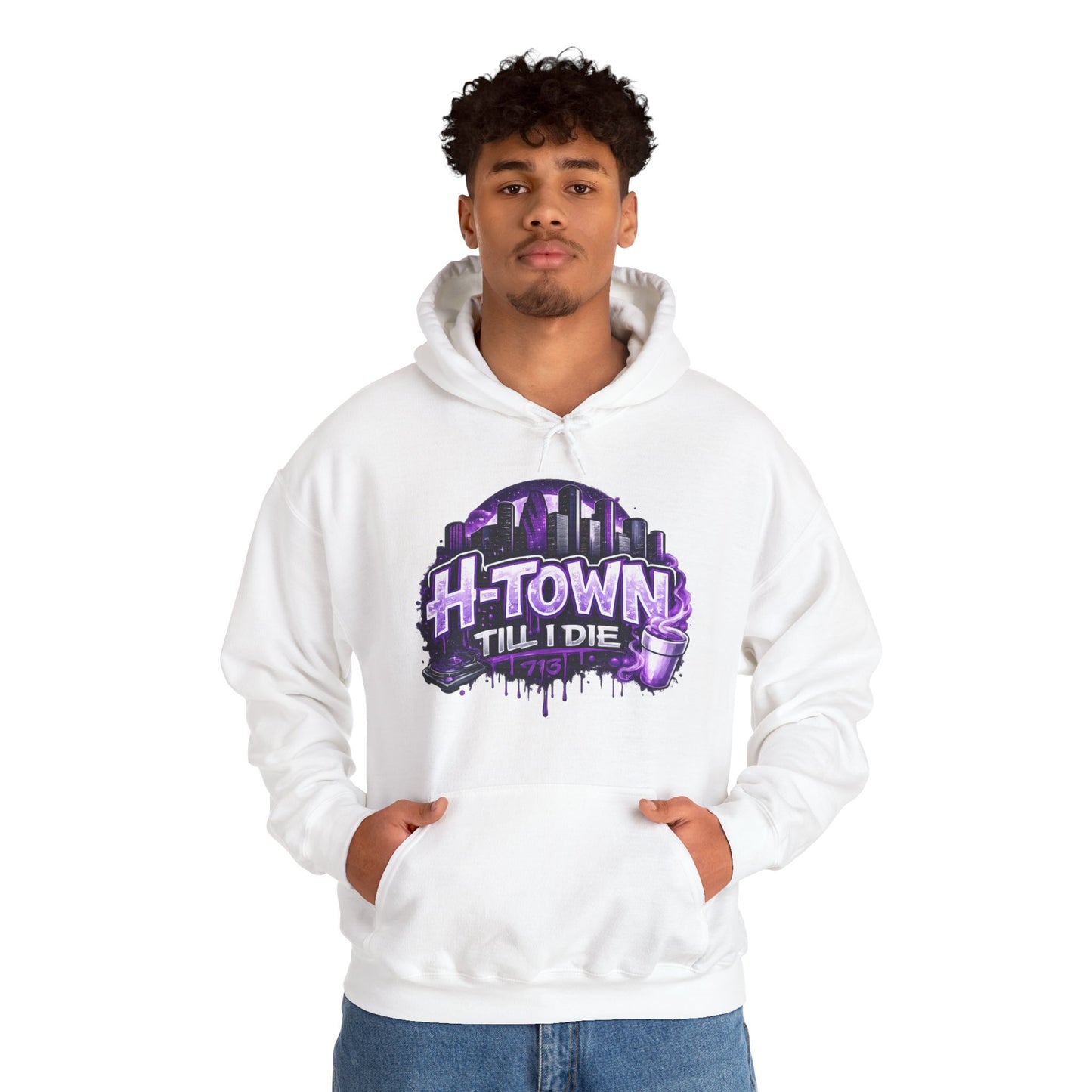 H-Town Til I Die Hoodie | Houston 713 Skyline Streetwear Pull-Over
