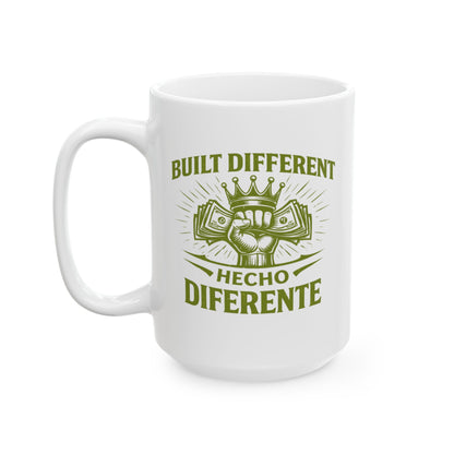 BUILT DIFFERENT - HECHO DIFERENTE - Ceramic Mug, (11oz, 15oz)