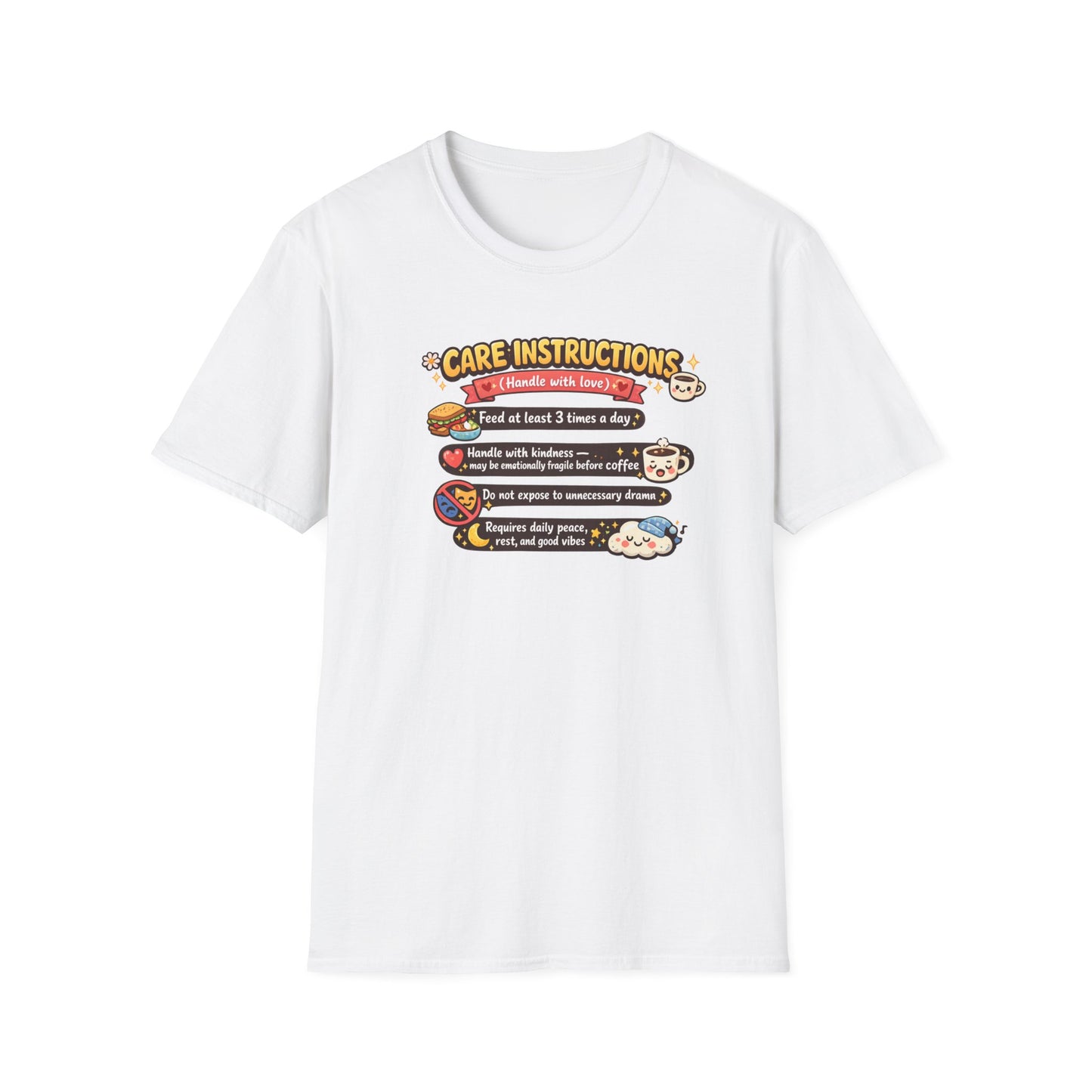 CARE INSTRUCTIONS - Unisex Soft Style T-Shirt