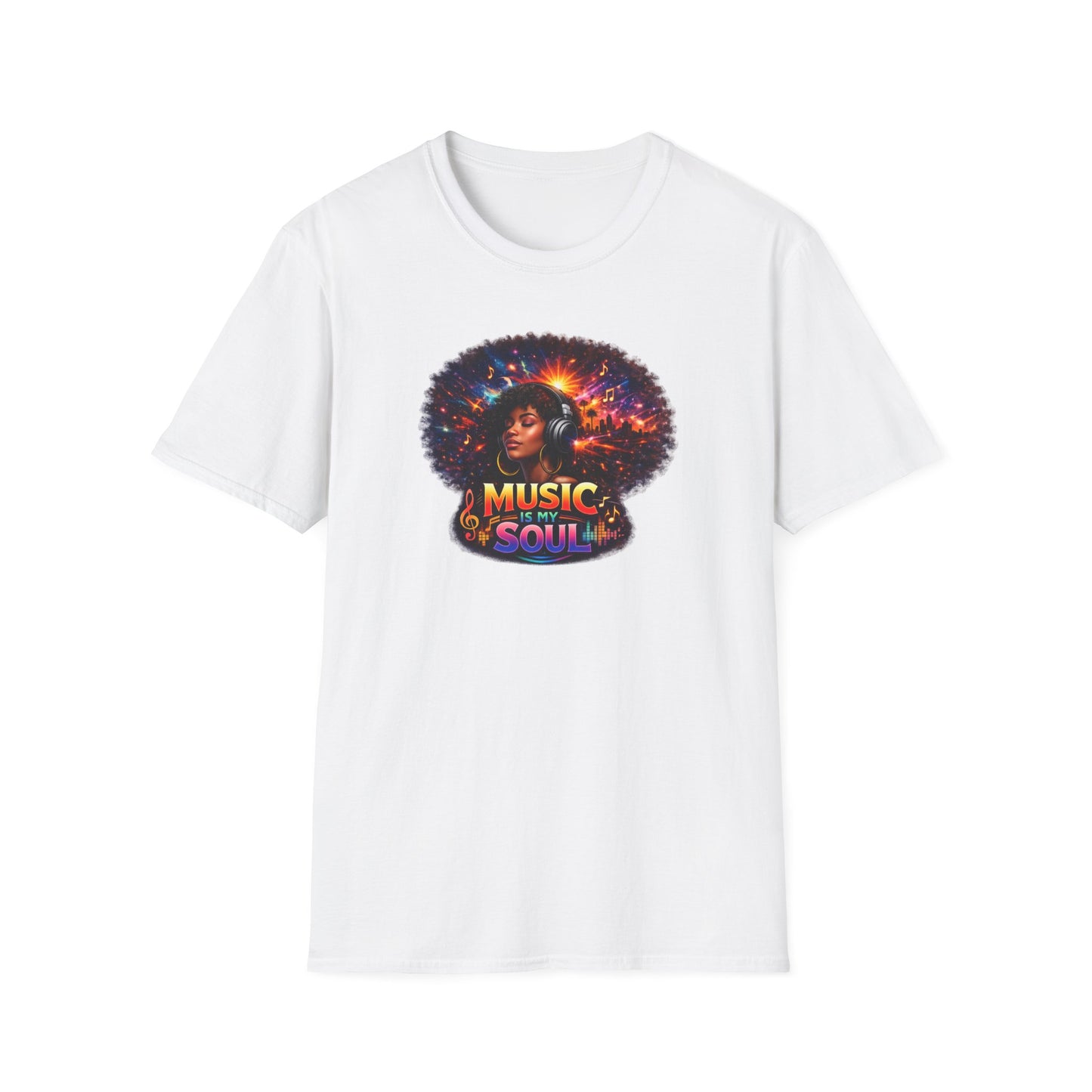 MUSIC IS MY SOUL - Unisex Softstyle T-Shirt