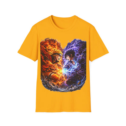NARUTO VS SASUKE ((BIG PRINT)) - Unisex Soft Style T-Shirt