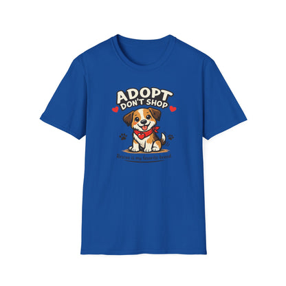 ADOPT-DON'T SHOP - Unisex Softstyle T-Shirt
