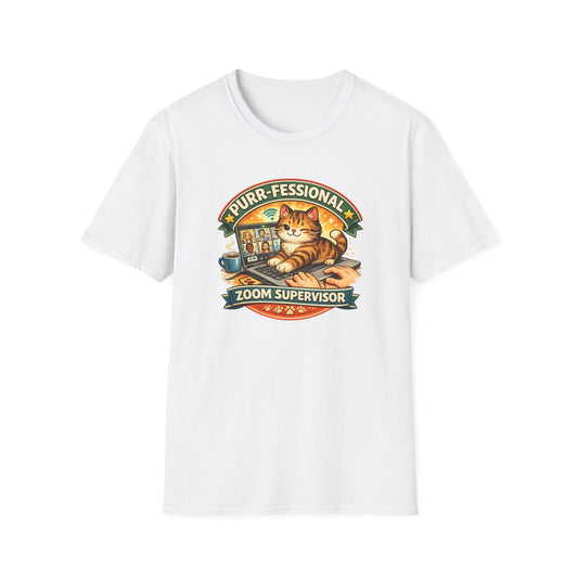 PURR-FESSIONAL ZOOM SUPERVISOR - Unisex Soft Style T-Shirt