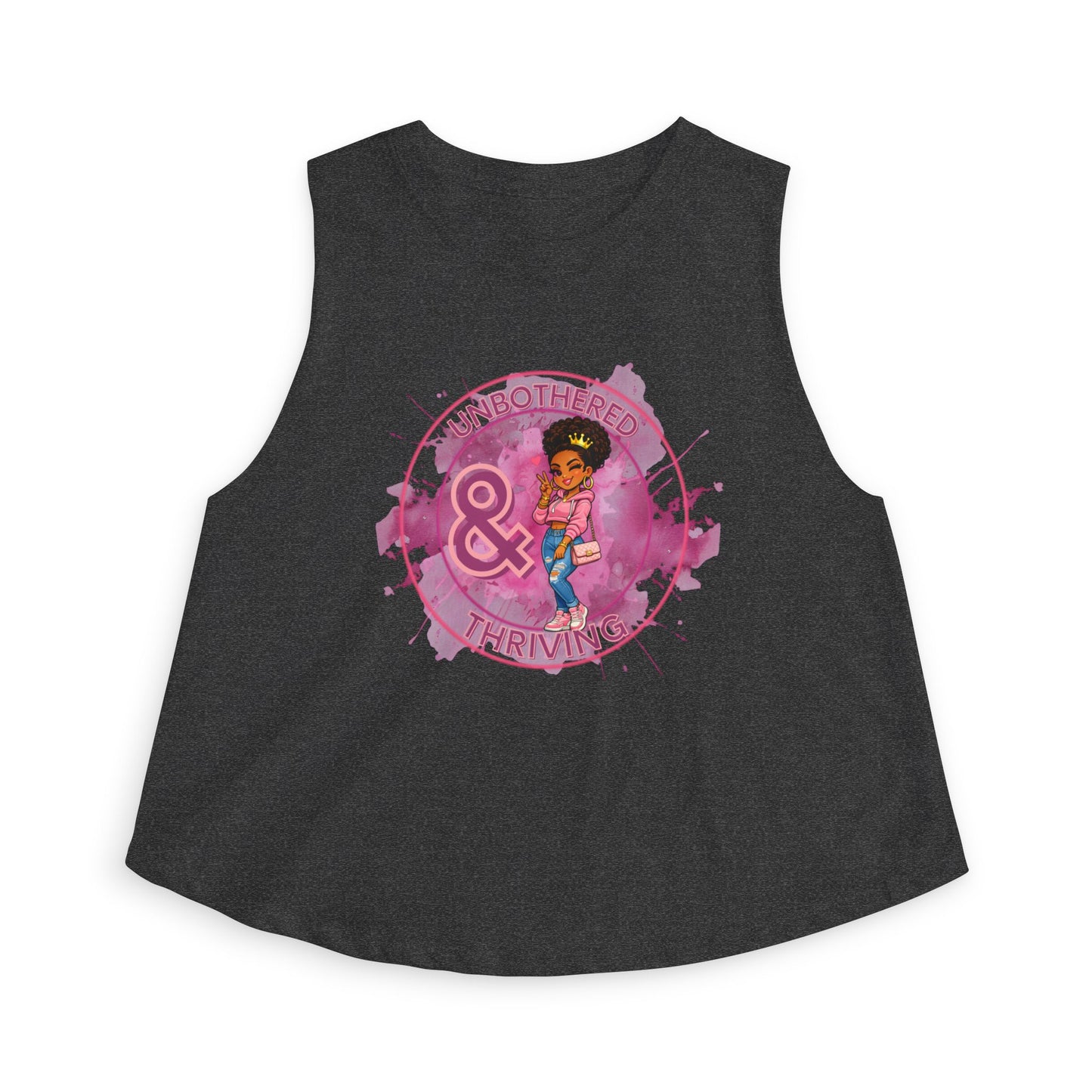 UNBOTHERED & THRIVING - Women's Crop Top