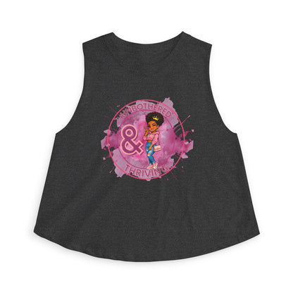 UNBOTHERED & THRIVING - Women's Crop Top