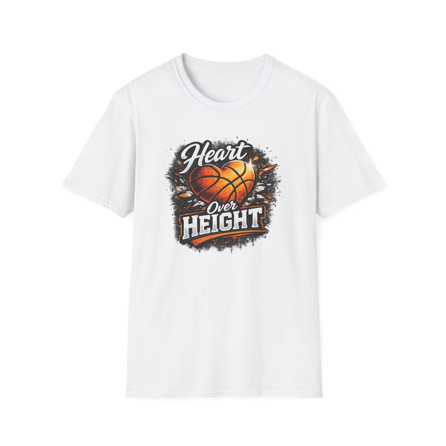 HEART OVER HEIGHT - Unisex Soft Style T-Shirt
