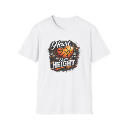 HEART OVER HEIGHT - Unisex Soft Style T-Shirt