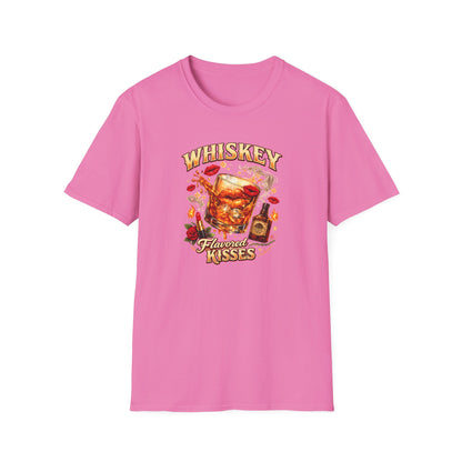 WHISKEY FLAVORED KISSES - Unisex Soft Style T-Shirt