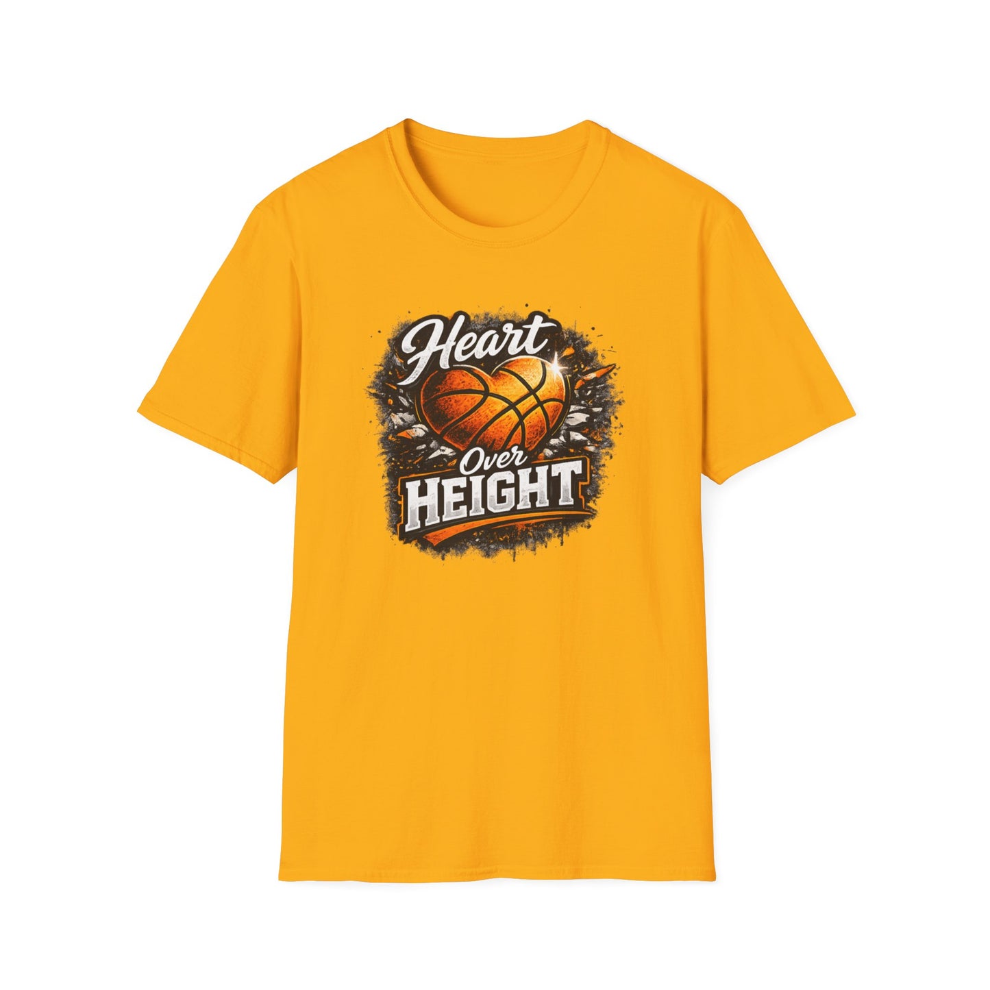 HEART OVER HEIGHT - Unisex Soft Style T-Shirt