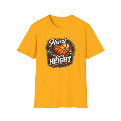 HEART OVER HEIGHT - Unisex Soft Style T-Shirt