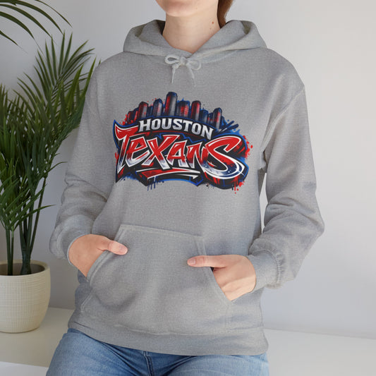 Houston Texans Graffiti Art Unisex Hoodie | H-Town Streetwear Pull-Over