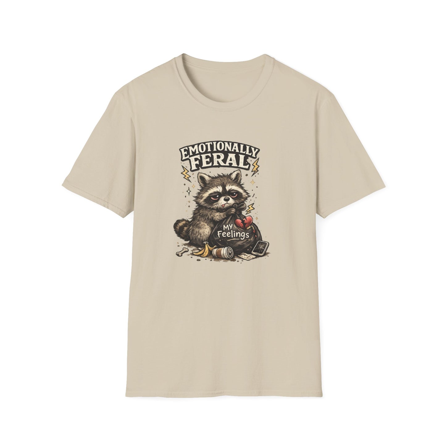 EMOTIONALLY FERAL - Unisex Soft Style T-Shirt