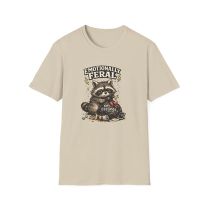 EMOTIONALLY FERAL - Unisex Soft Style T-Shirt