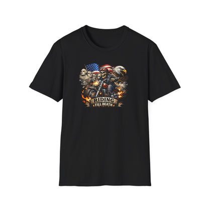 RIDING TIL DEATH - Unisex Softstyle T-Shirt