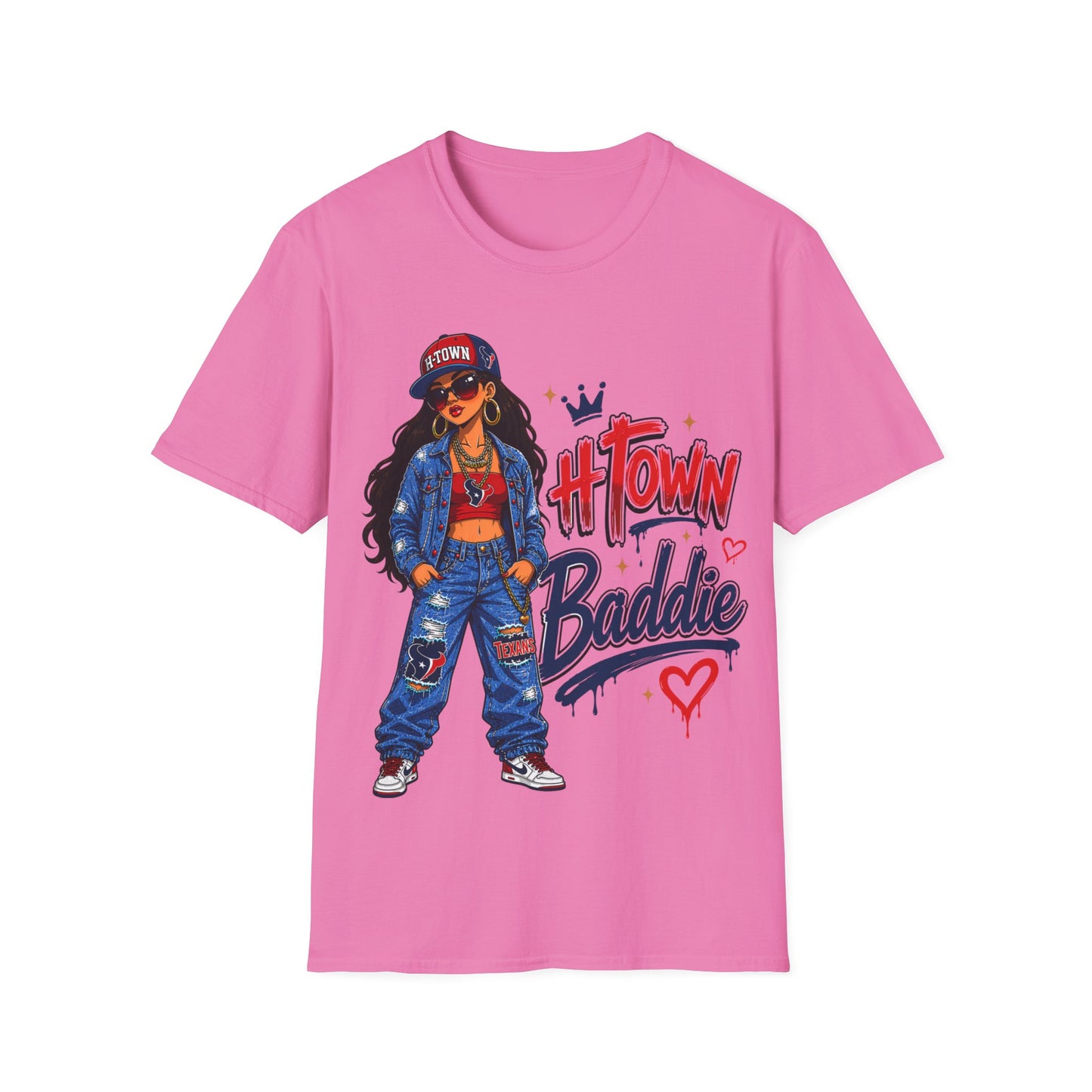 H-TOWN BADDIE - ((BIG PRINT)) Unisex Soft Style T-Shirt