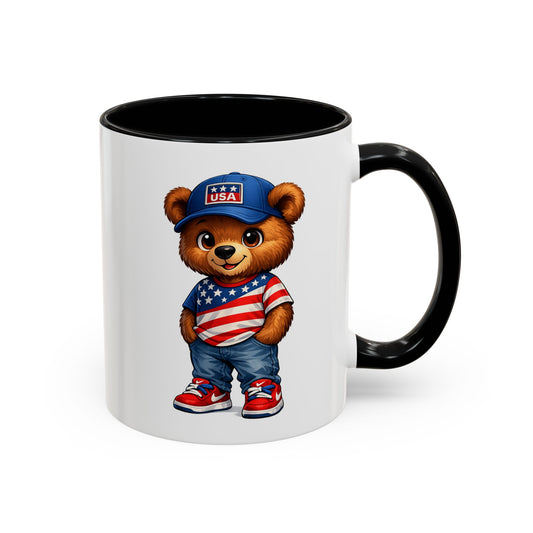 BERRY - REPPIN THE USA - Accent Coffee Mug (11, 15oz)