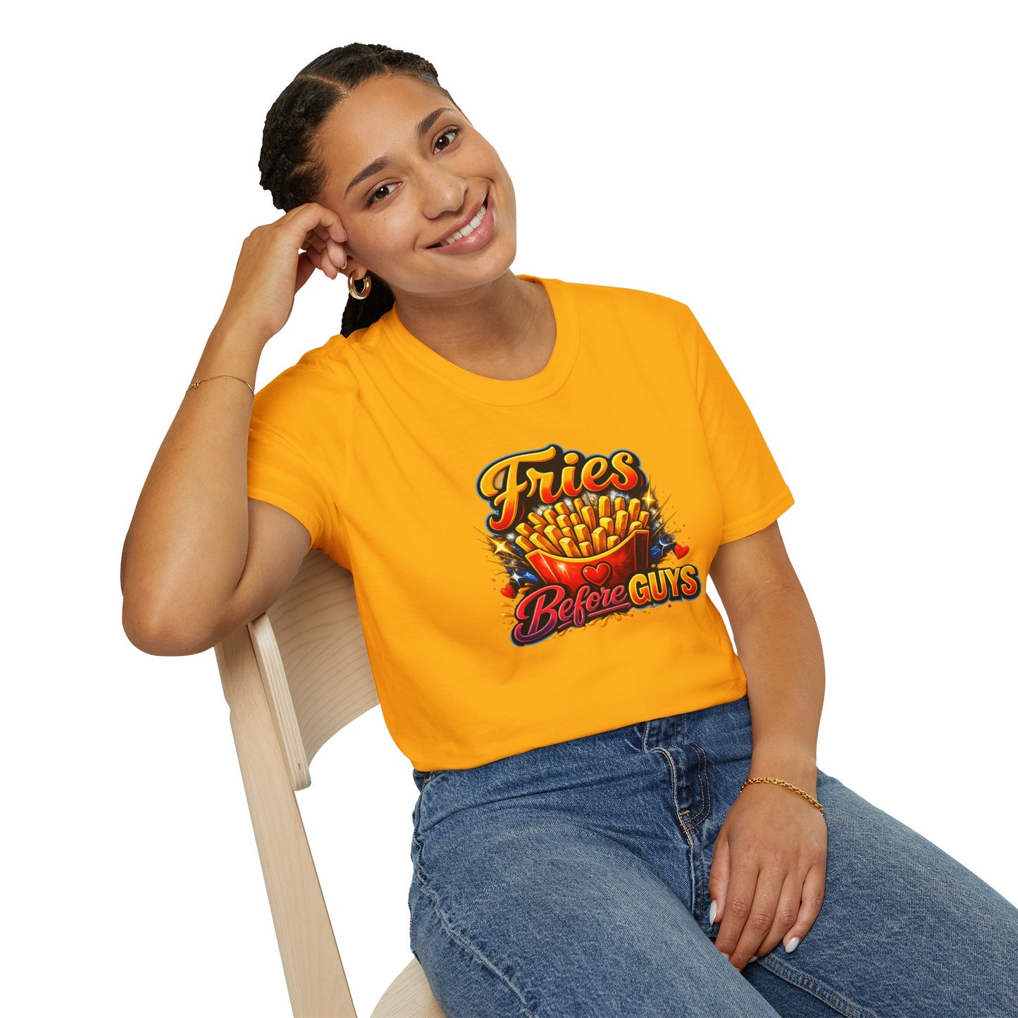 FRIES BEFORE GUYS - Unisex Soft Style T-Shirt