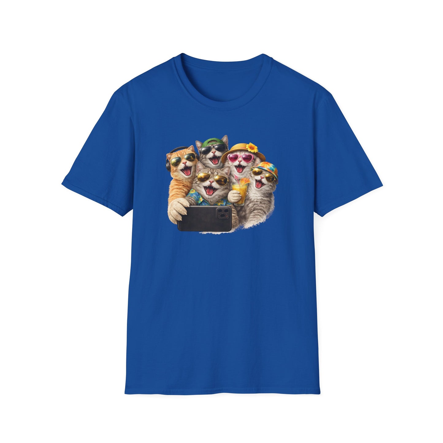 SELFIE TIME - CAT STYLE - Unisex Softstyle T-Shirt