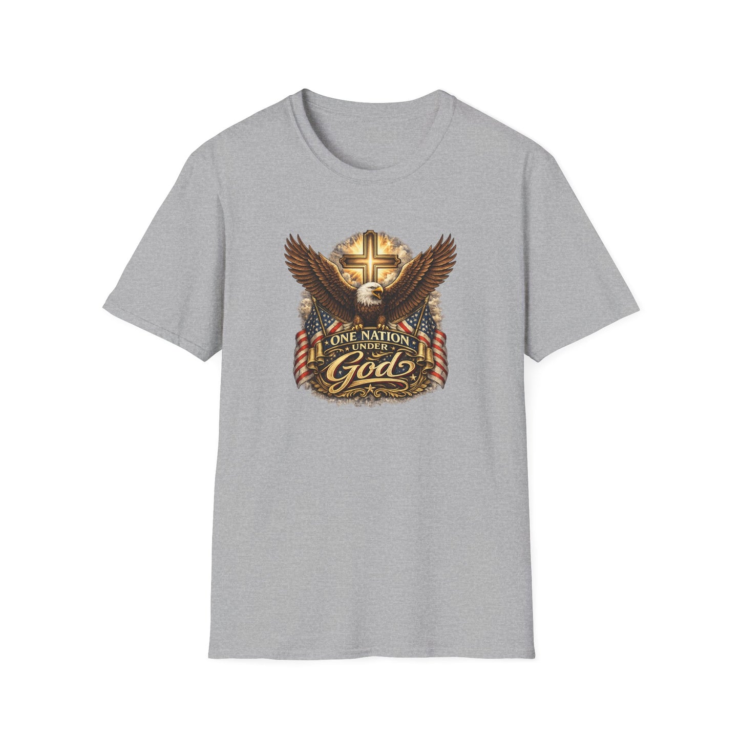 ONE NATION UNDER GOD - Unisex Softstyle T-Shirt