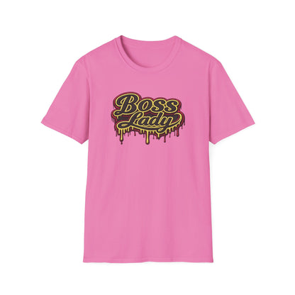 BOSS LADY-STITCHED DRIP - Unisex Soft Style T-Shirt