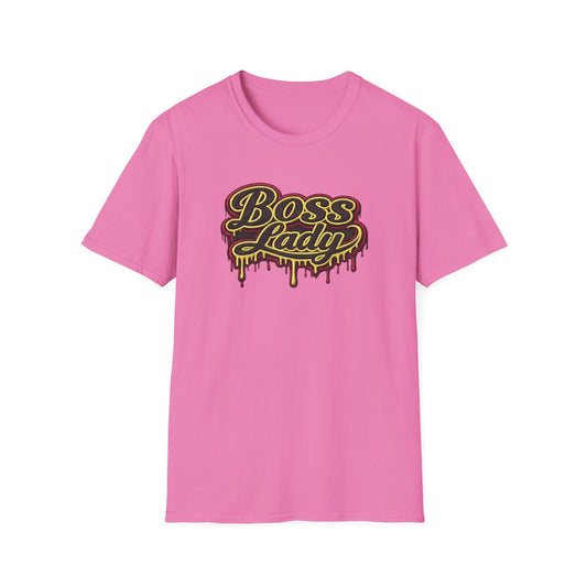 BOSS LADY-STITCHED DRIP - Unisex Soft Style T-Shirt