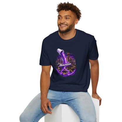 PURPLE HOUSTON - Unisex Soft Style T-Shirt