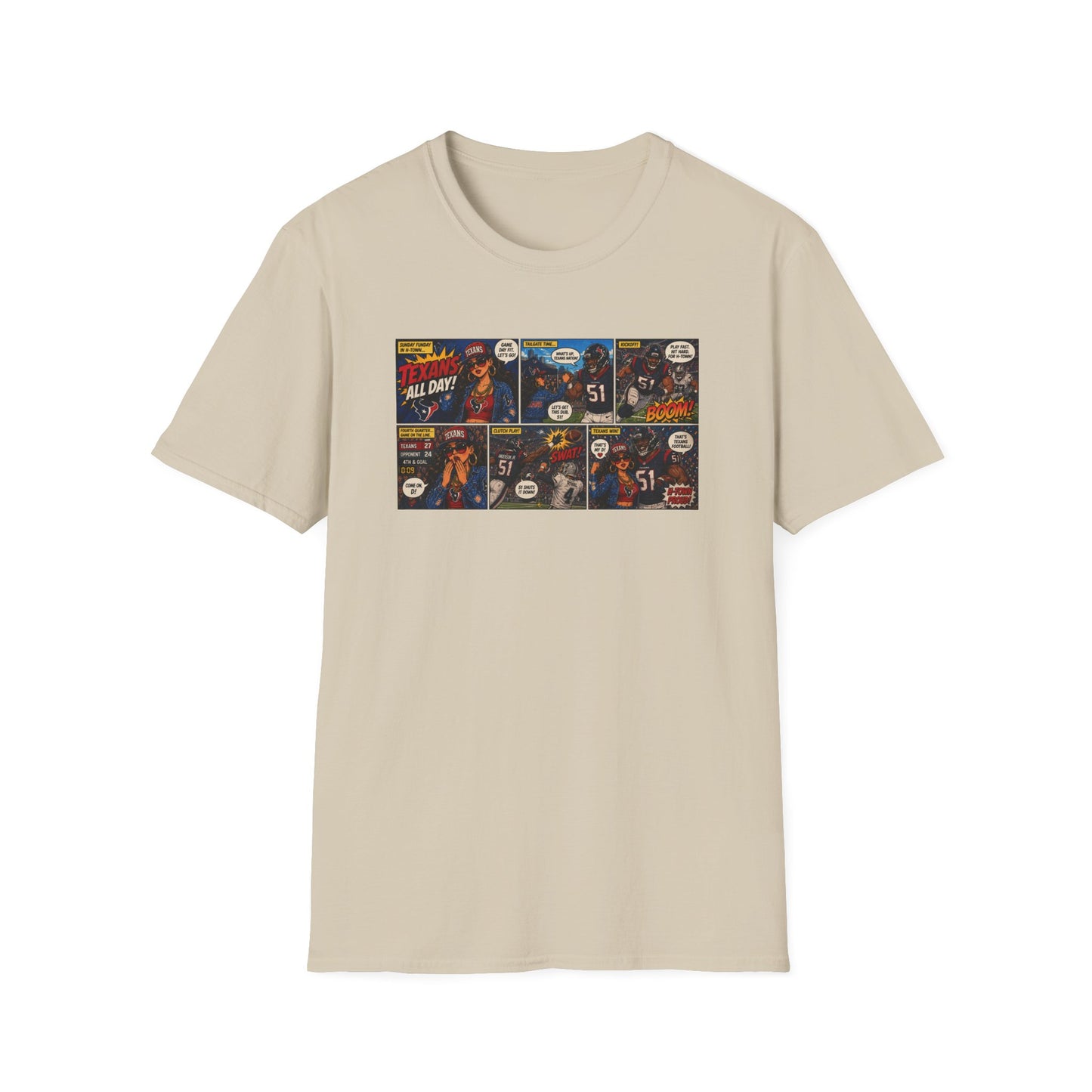 Comic Strip Graphic T‑Shirt — Retro Pop Art Panels