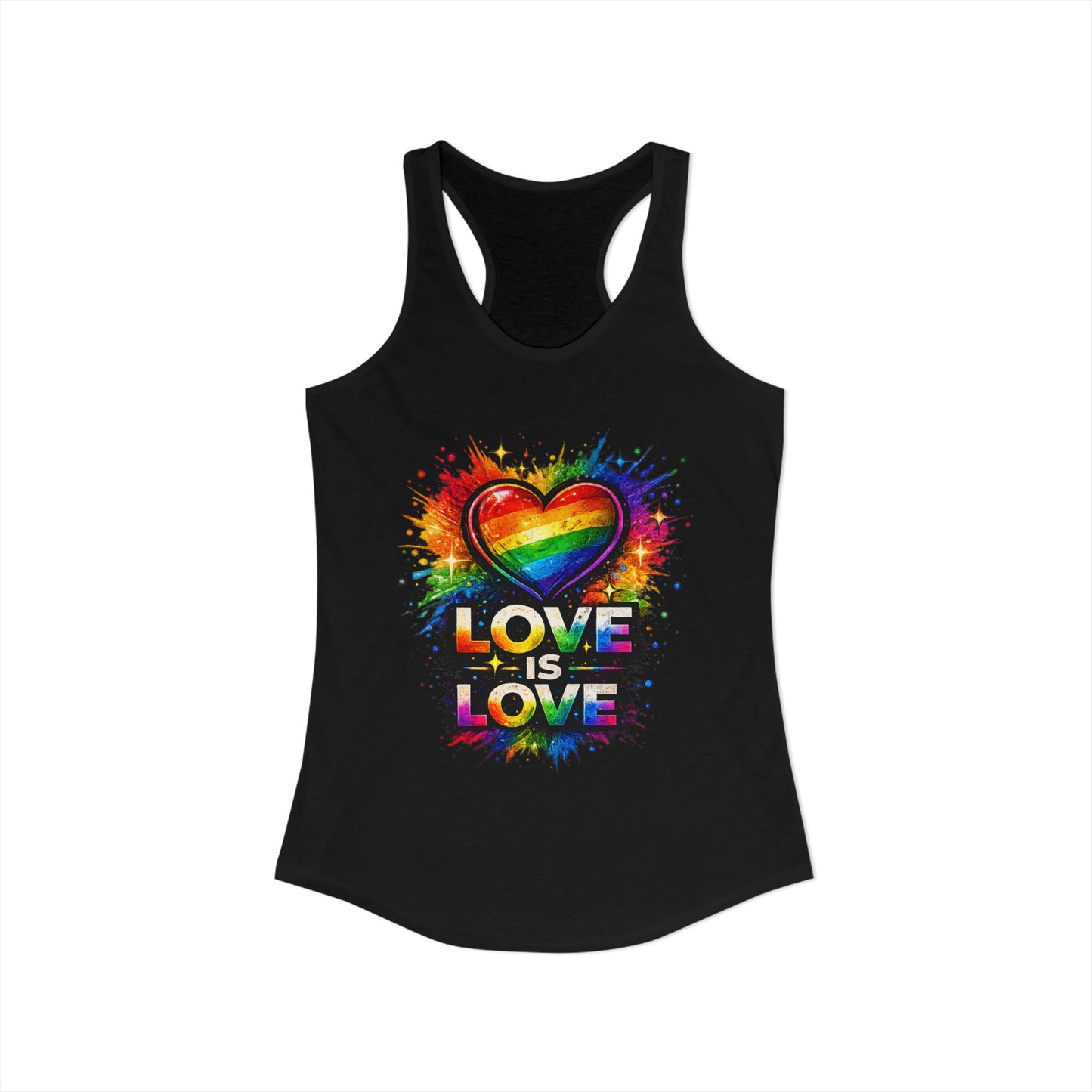 LOVE IS LOVE – Women's Ideal Racerback Tank
