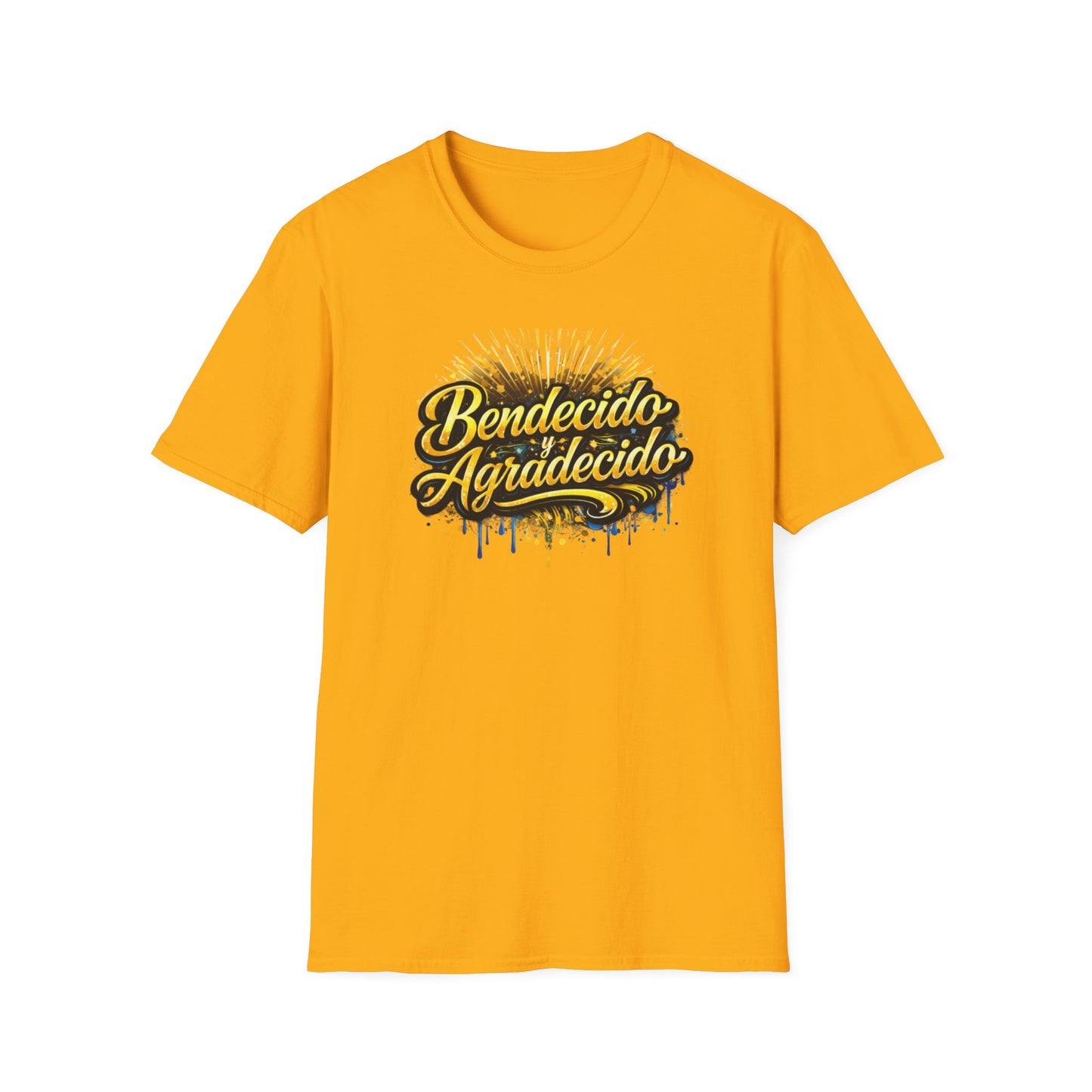 BENDICIDO Y AGRADECIDO - Unisex Soft Style T-Shirt