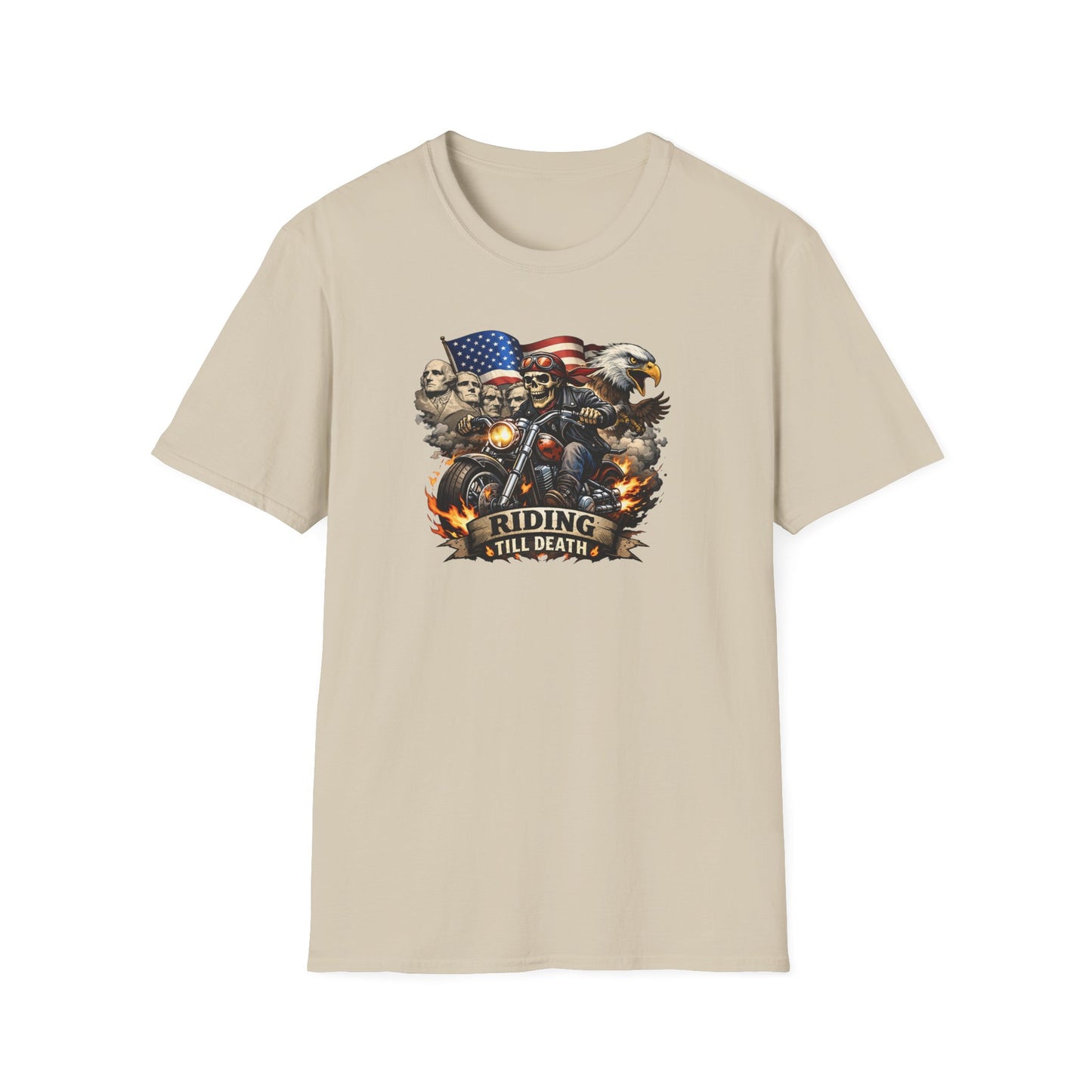 RIDING TIL DEATH - Unisex Softstyle T-Shirt