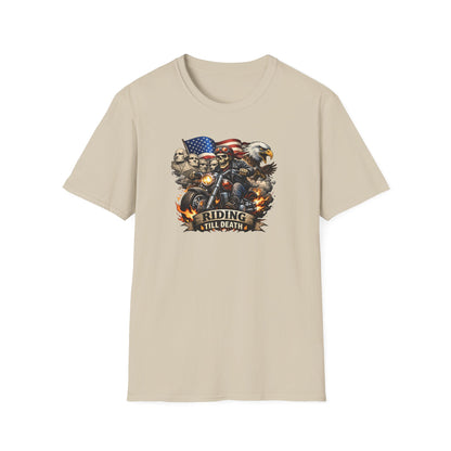 RIDING TIL DEATH - Unisex Softstyle T-Shirt