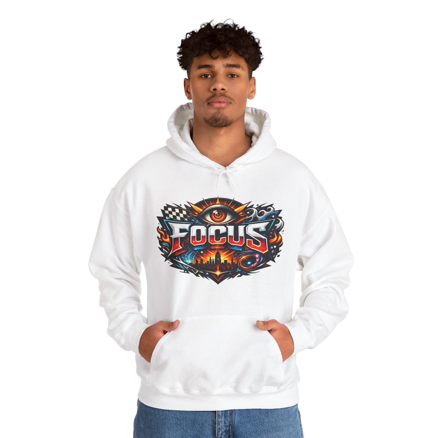 Focus Hoodie | Motivational Mindset Graphic Pull-Over for Men & Women