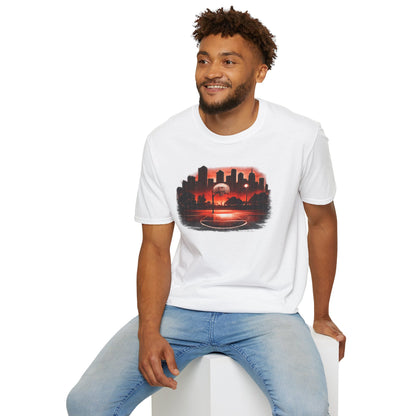 Street B-Ball Court - Unisex Soft Style T-Shirt
