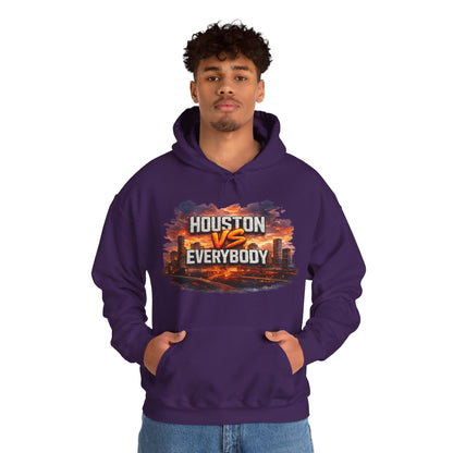 Houston vs Everybody Hoodie | H-Town Skyline Streetwear Pull-Over Hoodie