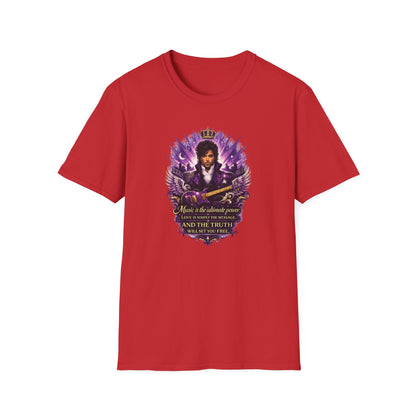 MUSIC IS THE ULTIMATE POWER - Unisex Soft Style T-shirt