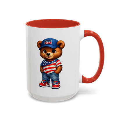 BERRY - REPPIN THE USA - Accent Coffee Mug (11, 15oz)
