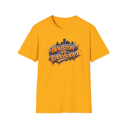 HOUSTON VS EVERYBODY-GRAFFITI ART - Unisex Soft Style T-shirt