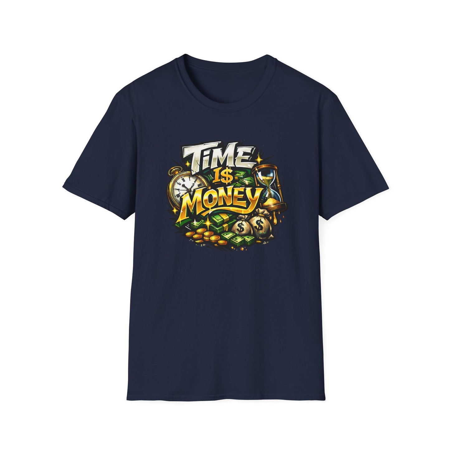 TIME IS MONEY - Unisex Soft Style T-Shirt