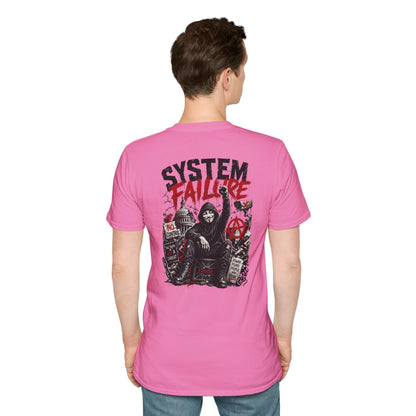 SYSTEM FAILURE - (Front/Back Print) - Unisex Soft Style T-Shirt
