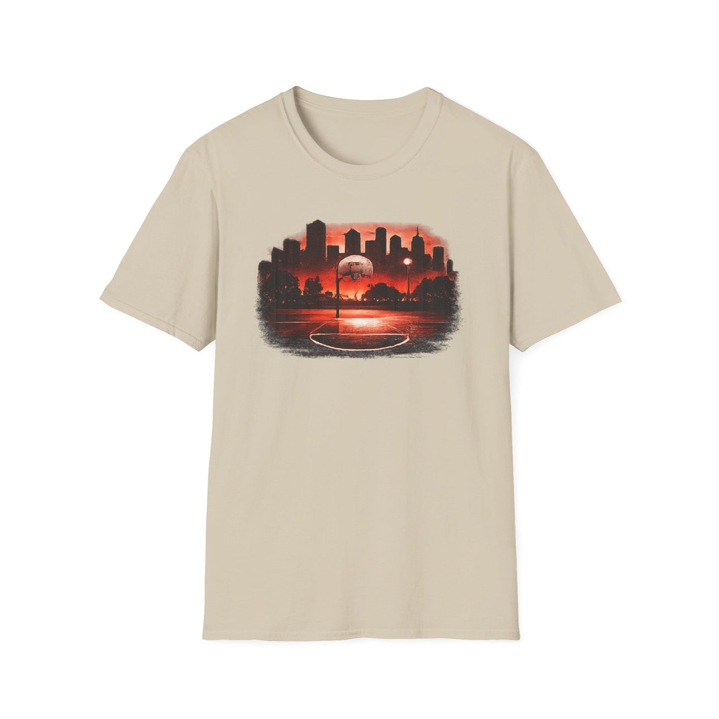 Street B-Ball Court - Unisex Soft Style T-Shirt