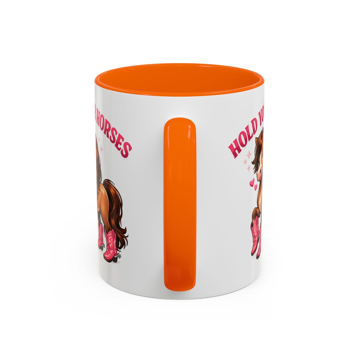 HOLD YOUR HORSES - PINKYPIE - Accent Coffee Mug (11, 15oz)