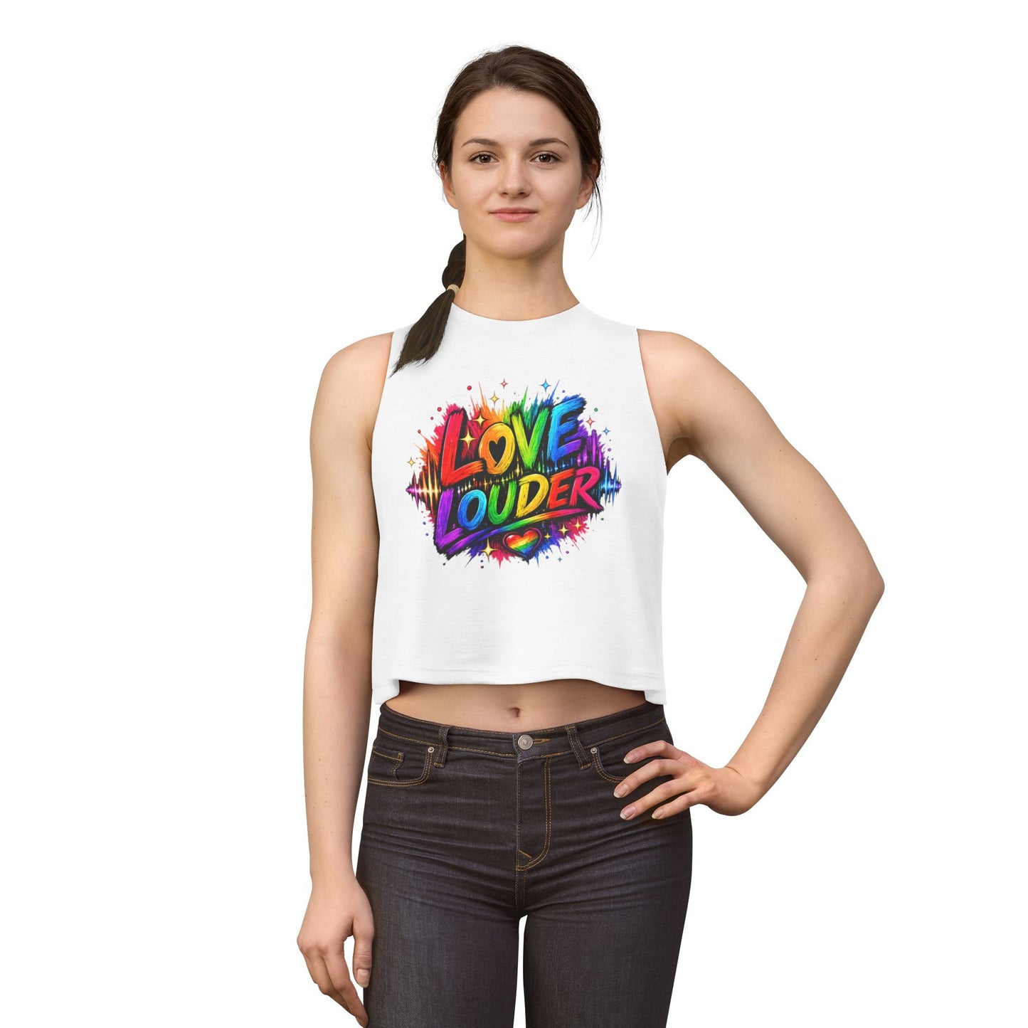 LOVE LOUDER - Women's Crop Top