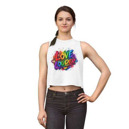 LOVE LOUDER - Women's Crop Top