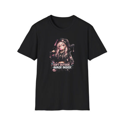 SOFT ON THE OUTSIDE-SAVAGE ON THE INSIDE - Unisex Soft Style T-shirt