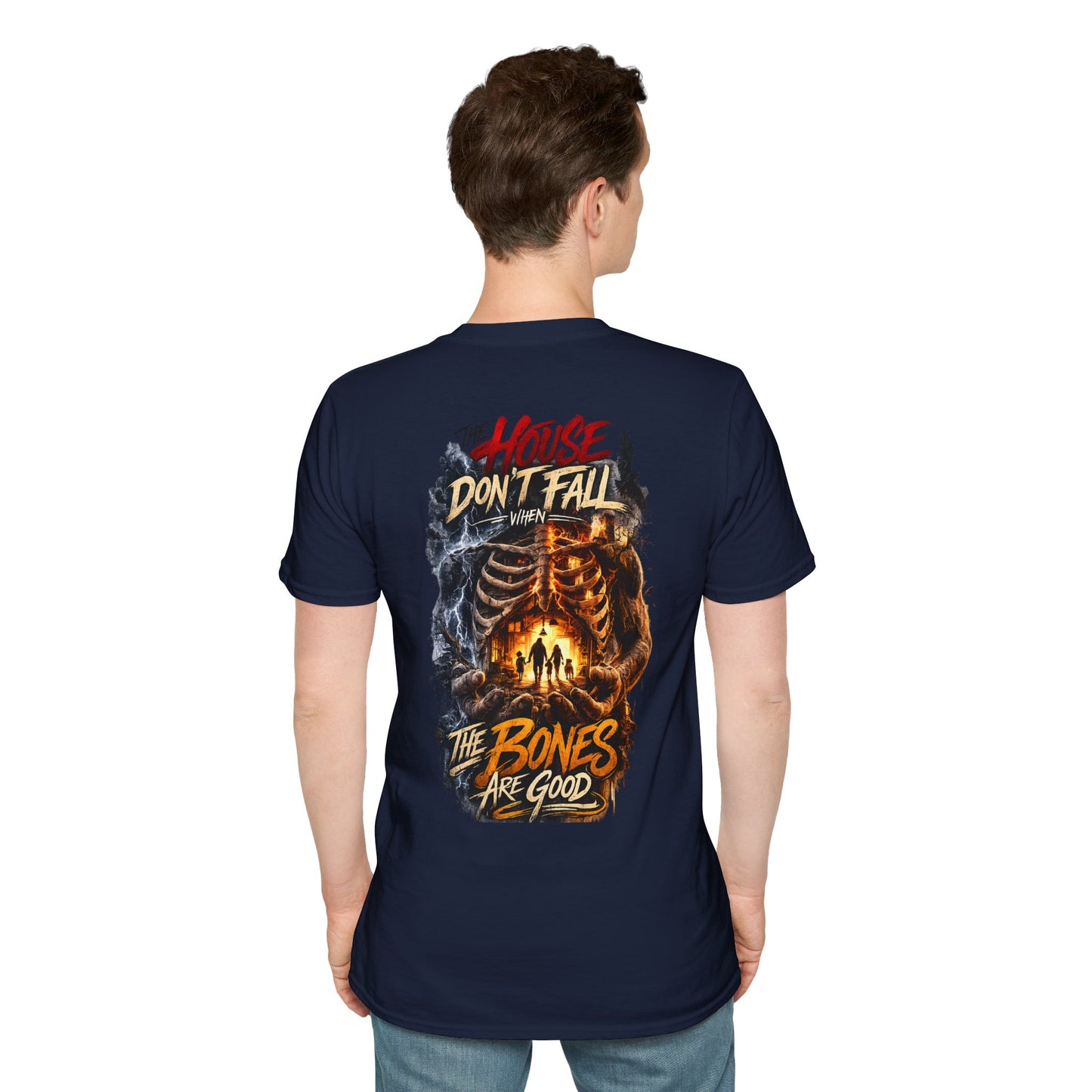 HOUSE DON'T FALL - (Front/Back Print) Unisex Soft Style T-Shirt