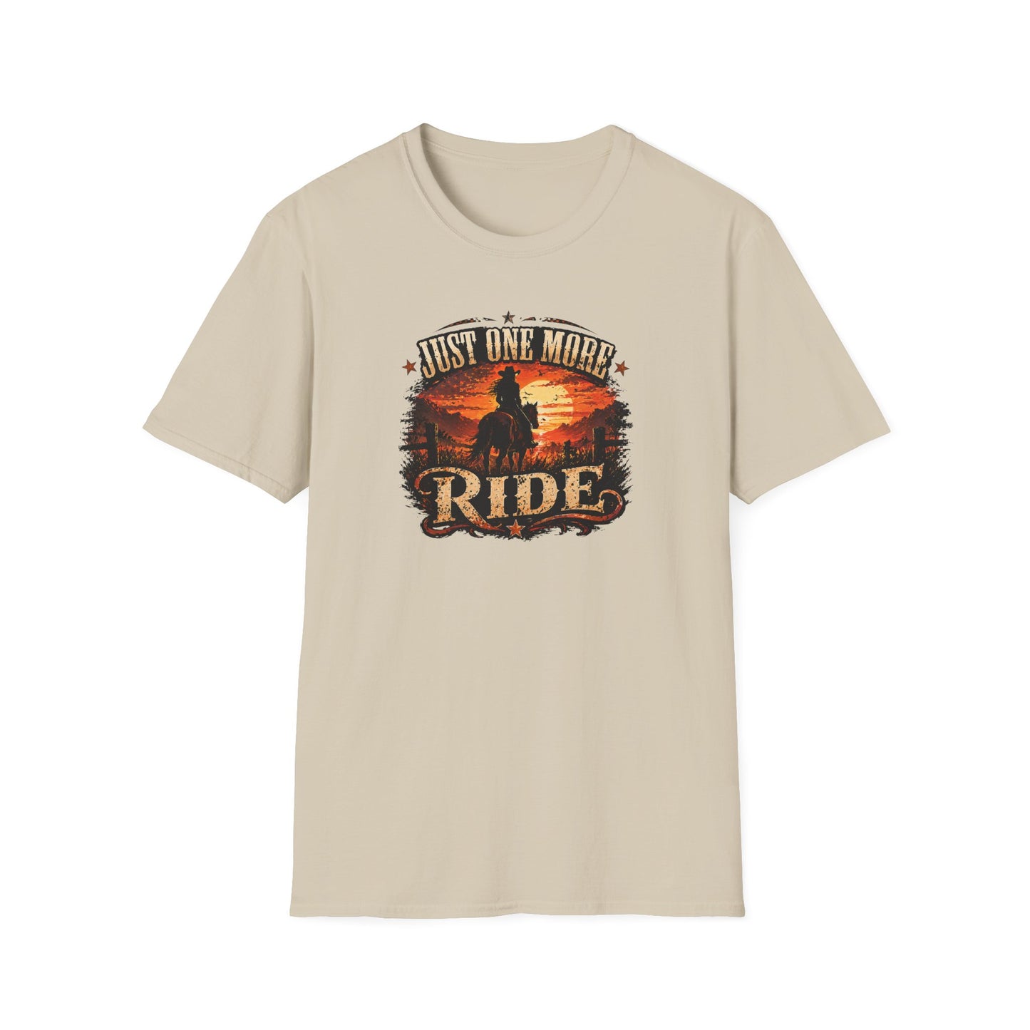 JUST ONE MORE RIDE - Unisex Soft Style T-Shirt