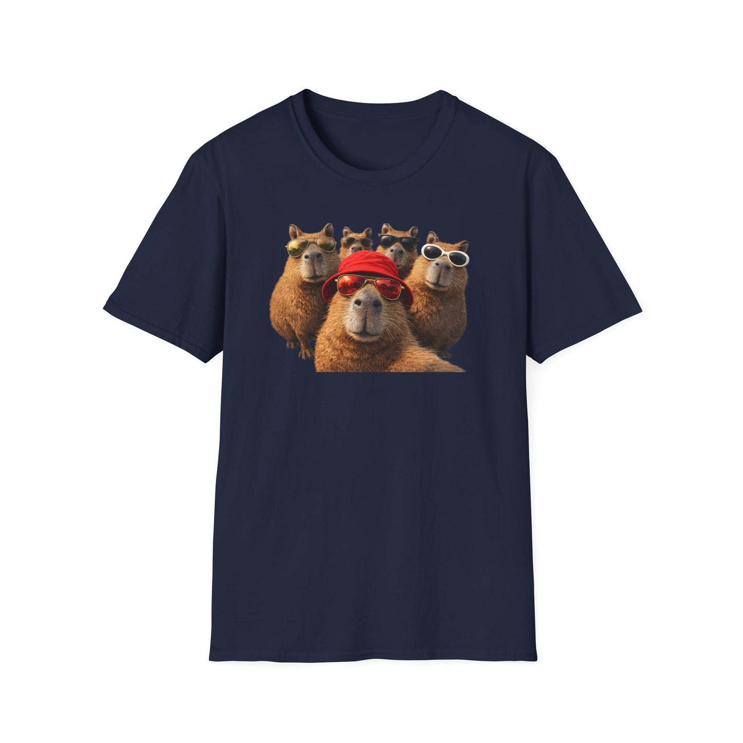 SELFIE TIME - CAPYBARAS - Unisex Soft Style T-Shirt