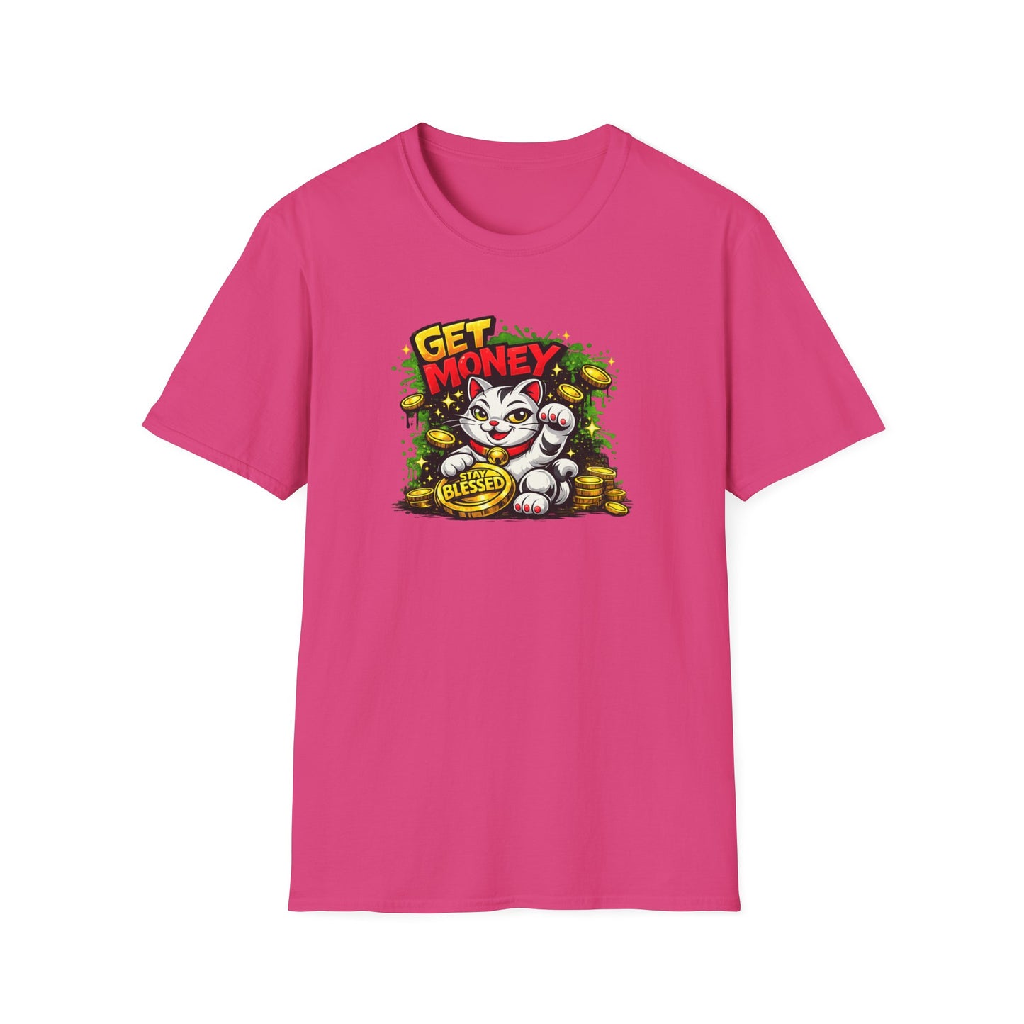 GET MONEY-STAY BLESSED - Unisex Soft Style T-Shirt